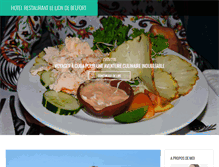 Tablet Screenshot of hotelrestaurantleliondebelfort.fr